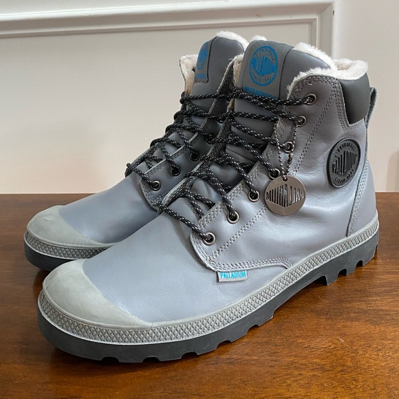 Palladium Other - Palladium Pampa Sport Cuff WPS Grey Blue Boots Men’s Size 12